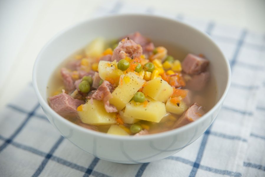 Chunky Potato and Ham Soup