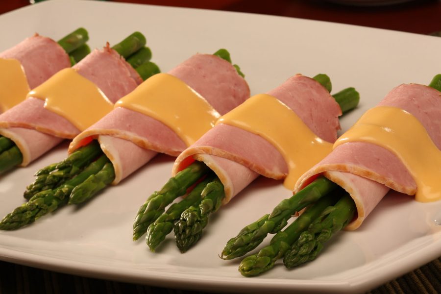 Ham and Asparagus Roll-Ups