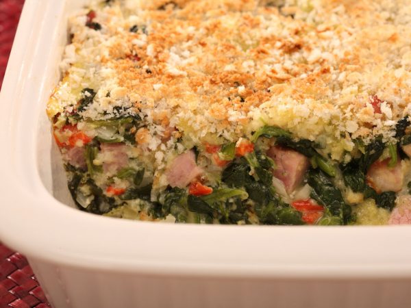 Ham and Spinach Bake