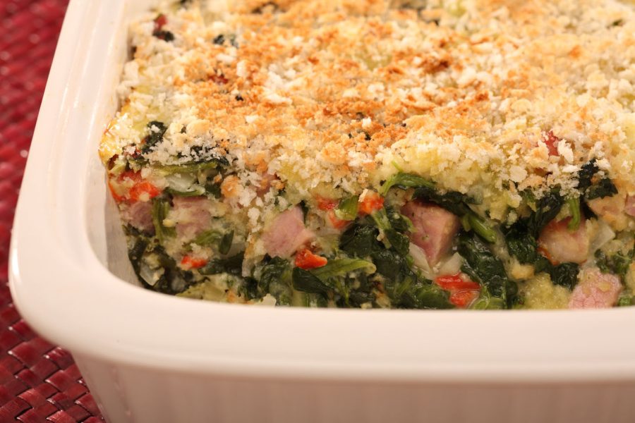 Ham and Spinach Bake